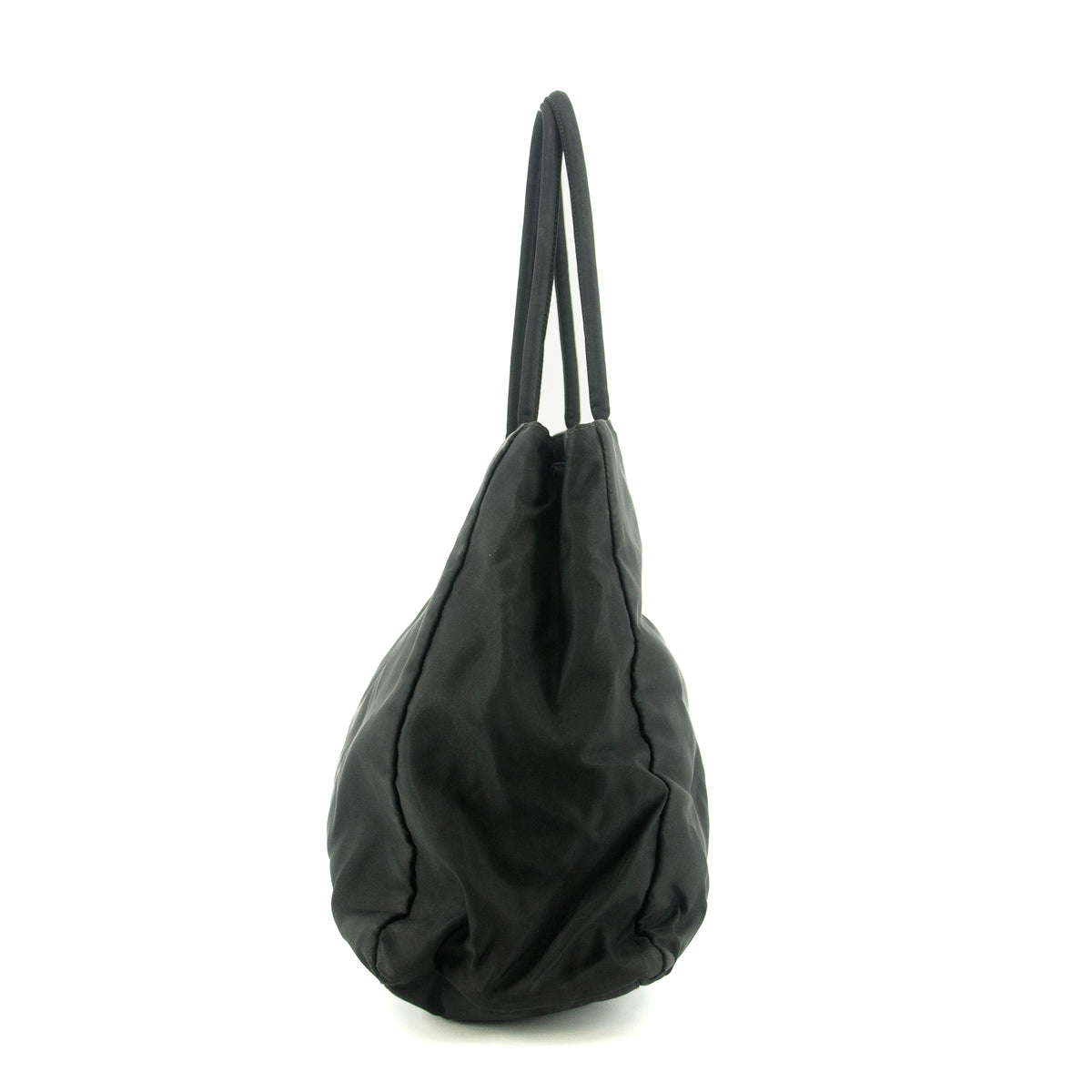Prada Tessuto Nylon Black City Tote #5296