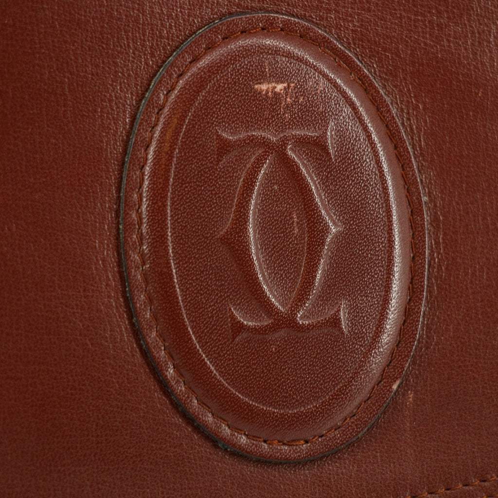 Cartier Must de Carter Red Leather Clutch #5747