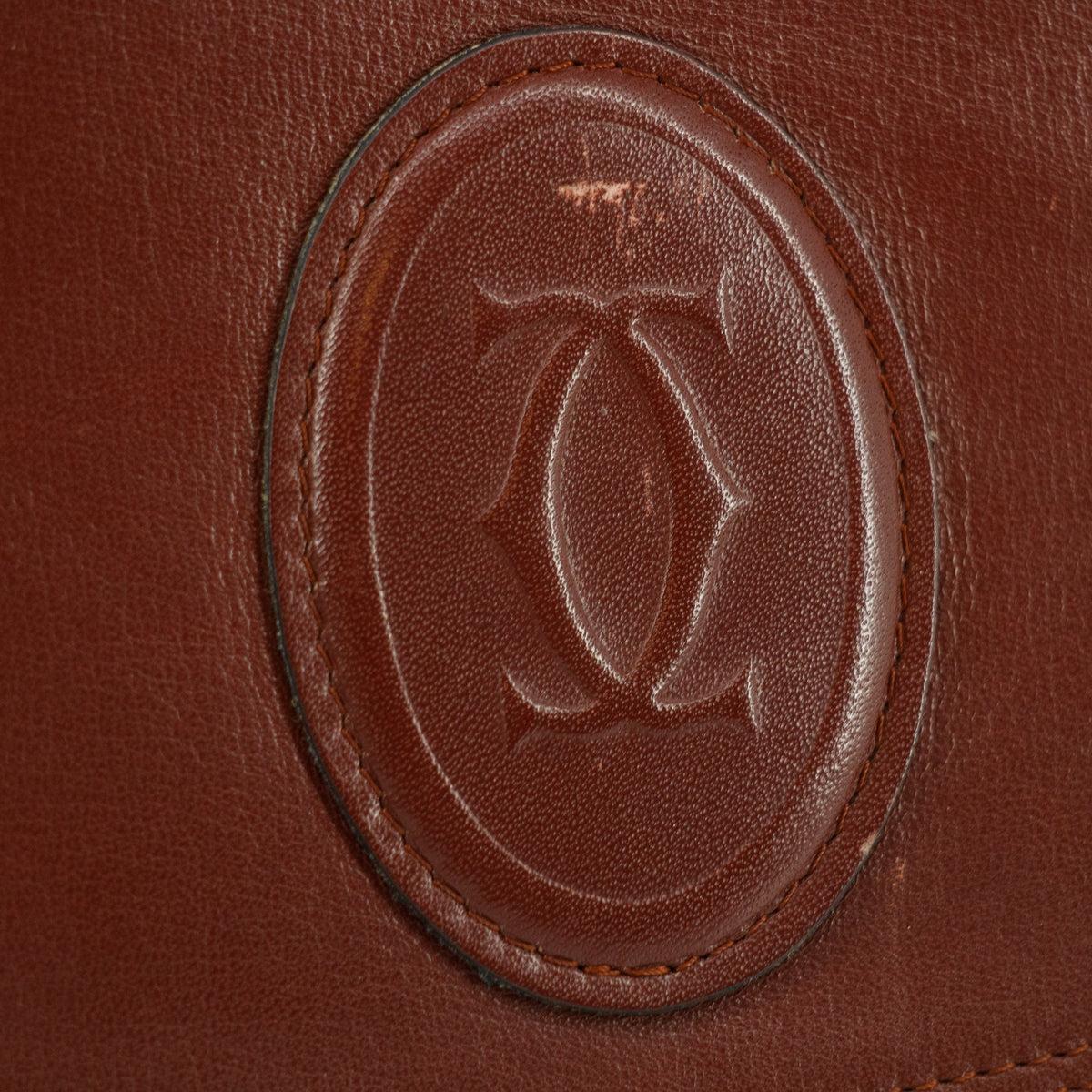 Cartier Must de Carter Red Leather Clutch #5747