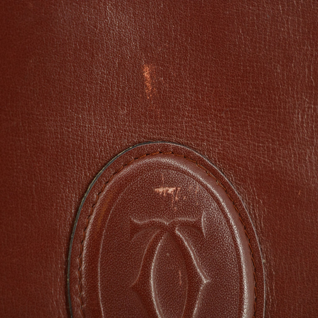 Cartier Must de Carter Red Leather Clutch #5747