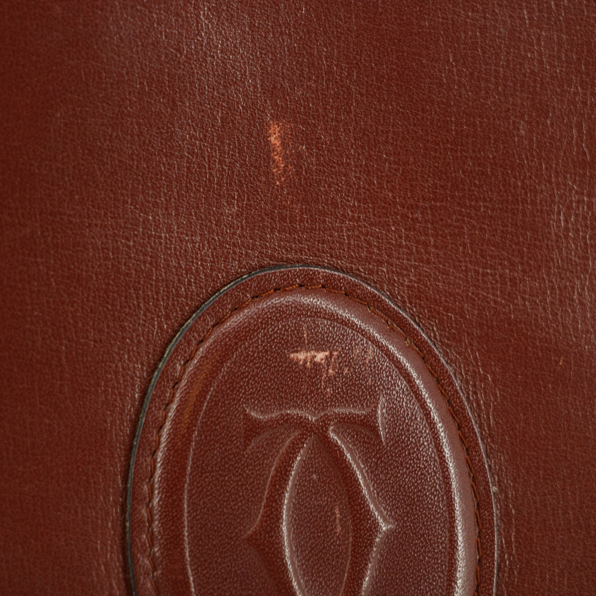 Cartier Must de Carter Red Leather Clutch #5747