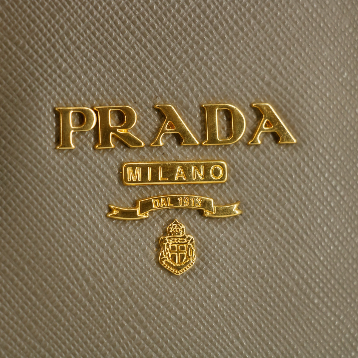 Prada Saffiano Leather Grey/Black Top Handle Tote #5808