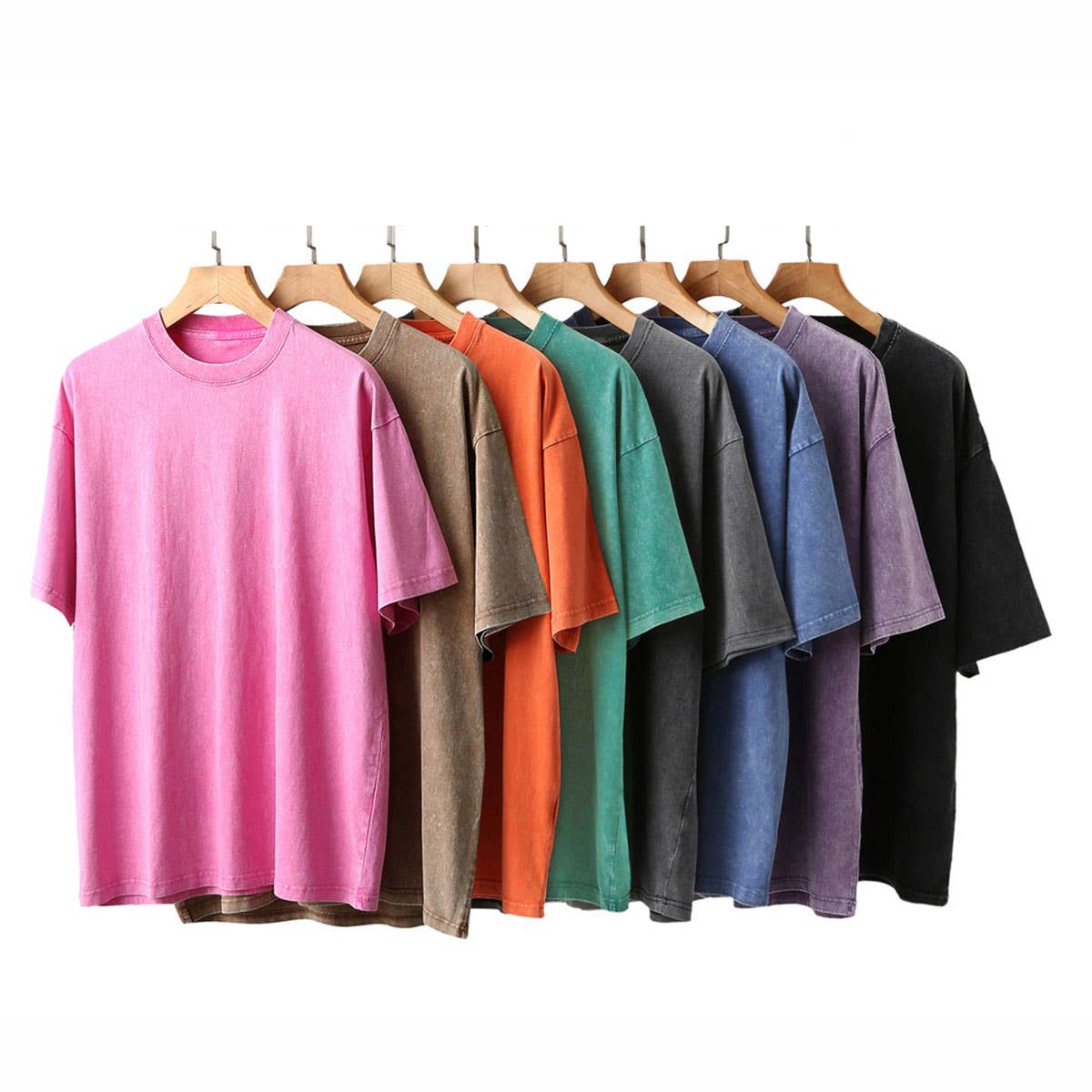 270g Heavyweight Wax-Dyed Vintage Cotton T-Shirt–Custom Logo