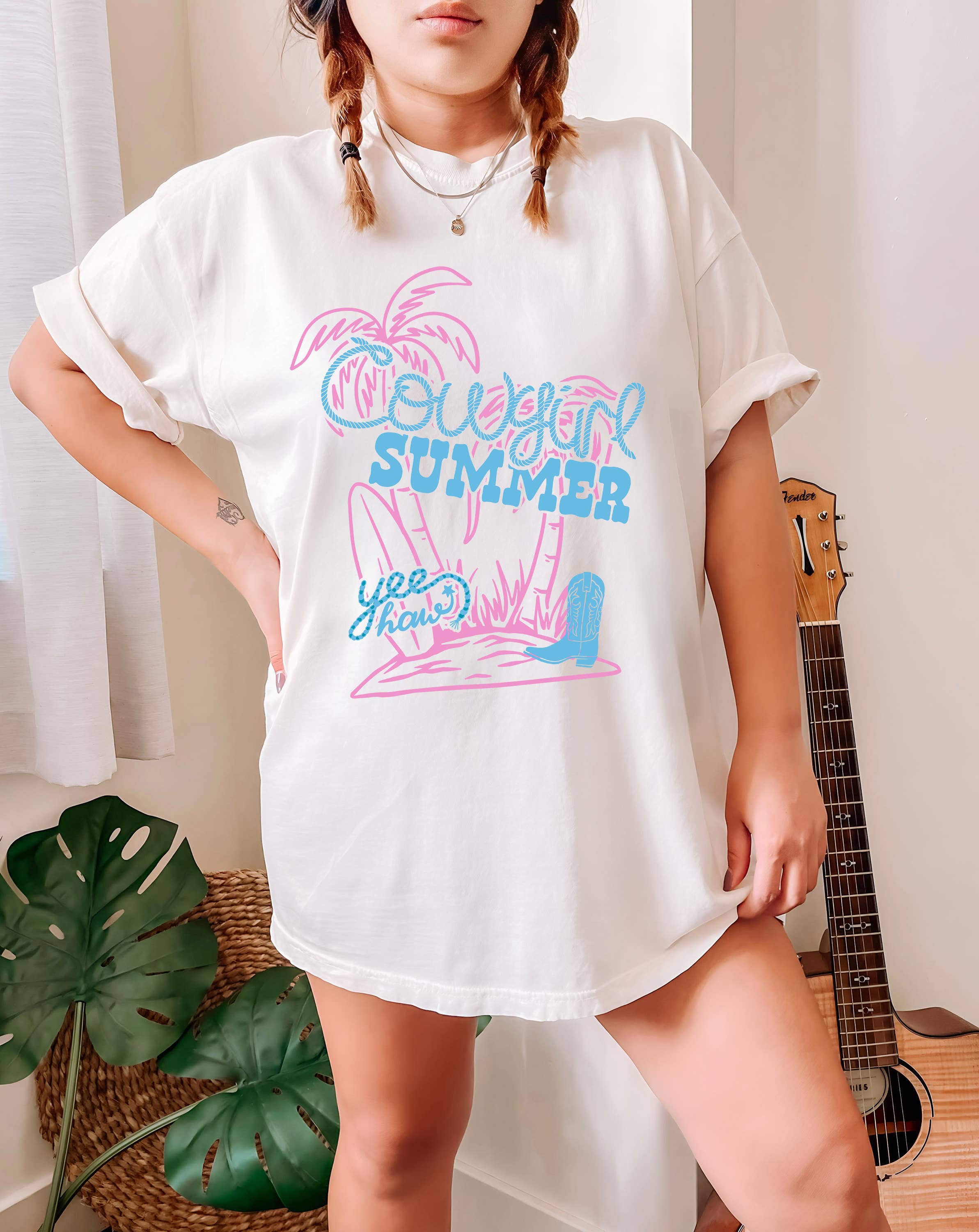 Cowgirl Summer, Graphic Tee, Graphic Apparel, Summer Shirt