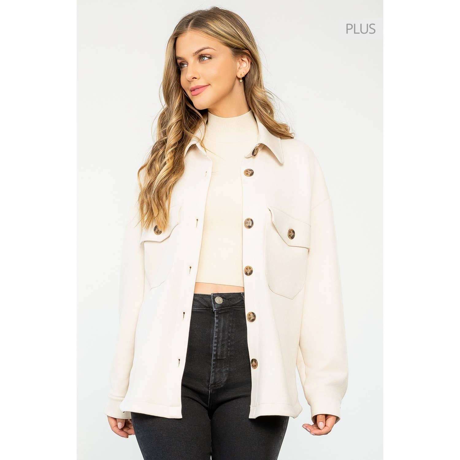 /Size Xl/ Suede Button Up Jacket