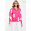 /Size Xl/ Star Pattern Collared Sweater