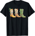 Christmas Cowgirl Boots Western Country Women Howdy Xmas T-Shirt