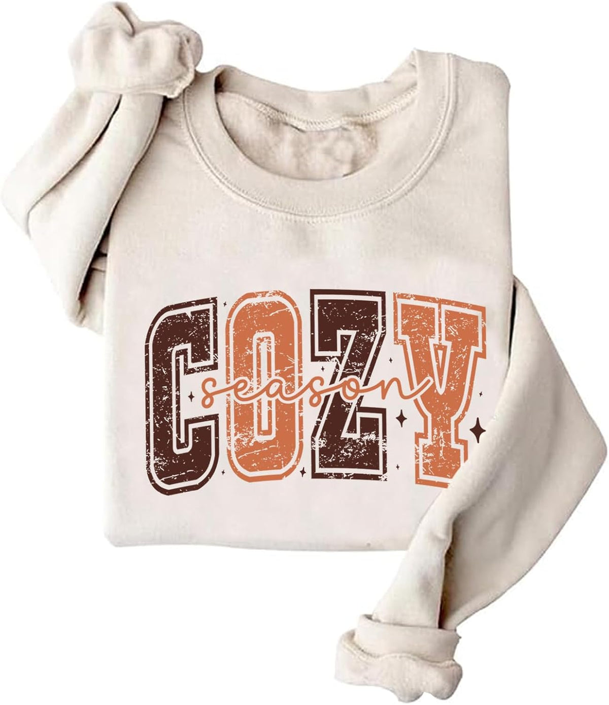 Cozy Season Sweatshirt for Women Retro Fall Weather Sweatshirt Gift