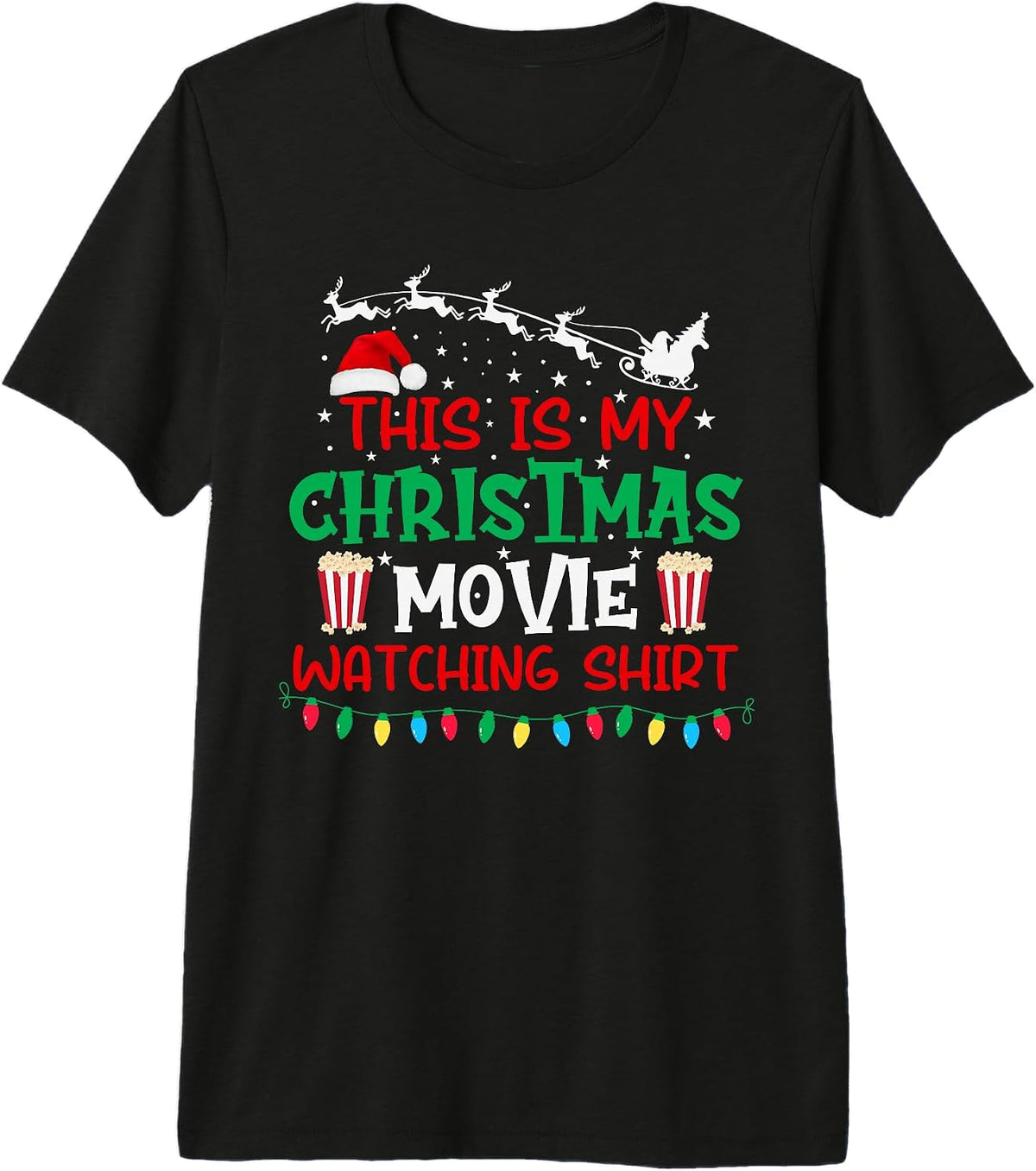 This is My Christmas Movie Watching Shirt Funny Xmas Movie Premium Tri-Blend T-Shirt