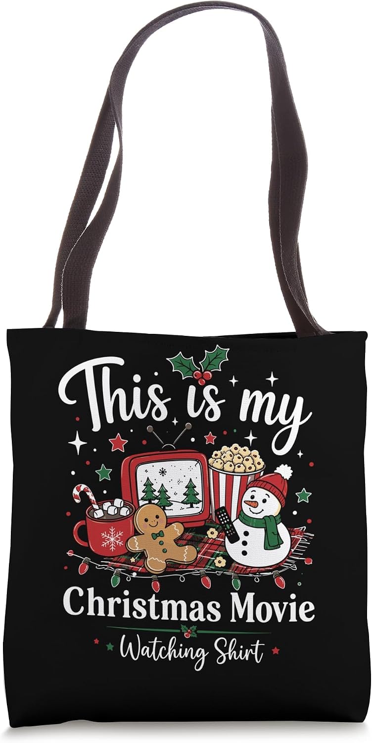 This Is My Christmas Movie Watching Shirt Tote Bag