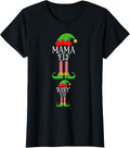 Mama Elf Christmas Pregnancy Mom to Be Pregnant Elf Xmas T-Shirt