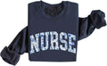 Floral Nurse Sweatshirt Funny Nurse Life Crewneck Sweatshirt Gift