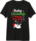 Funny Baby Bump Christmas Pregnancy Shirt Christmas Tree Premium Tri-blend T-Shirt