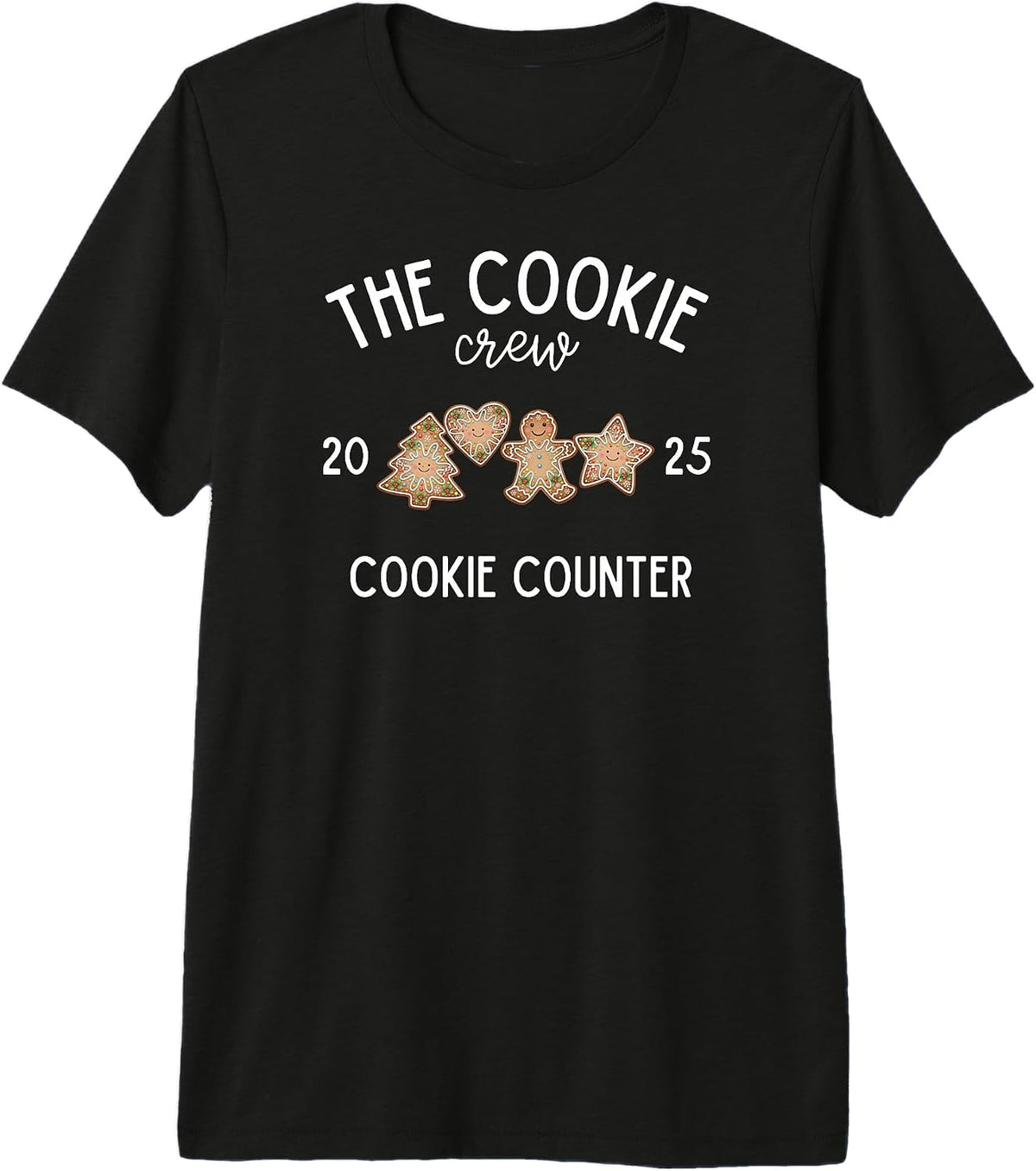 Christmas Cookie Baking Crew Christmas 2025 Cookie Counter Premium Tri-Blend T-Shirt