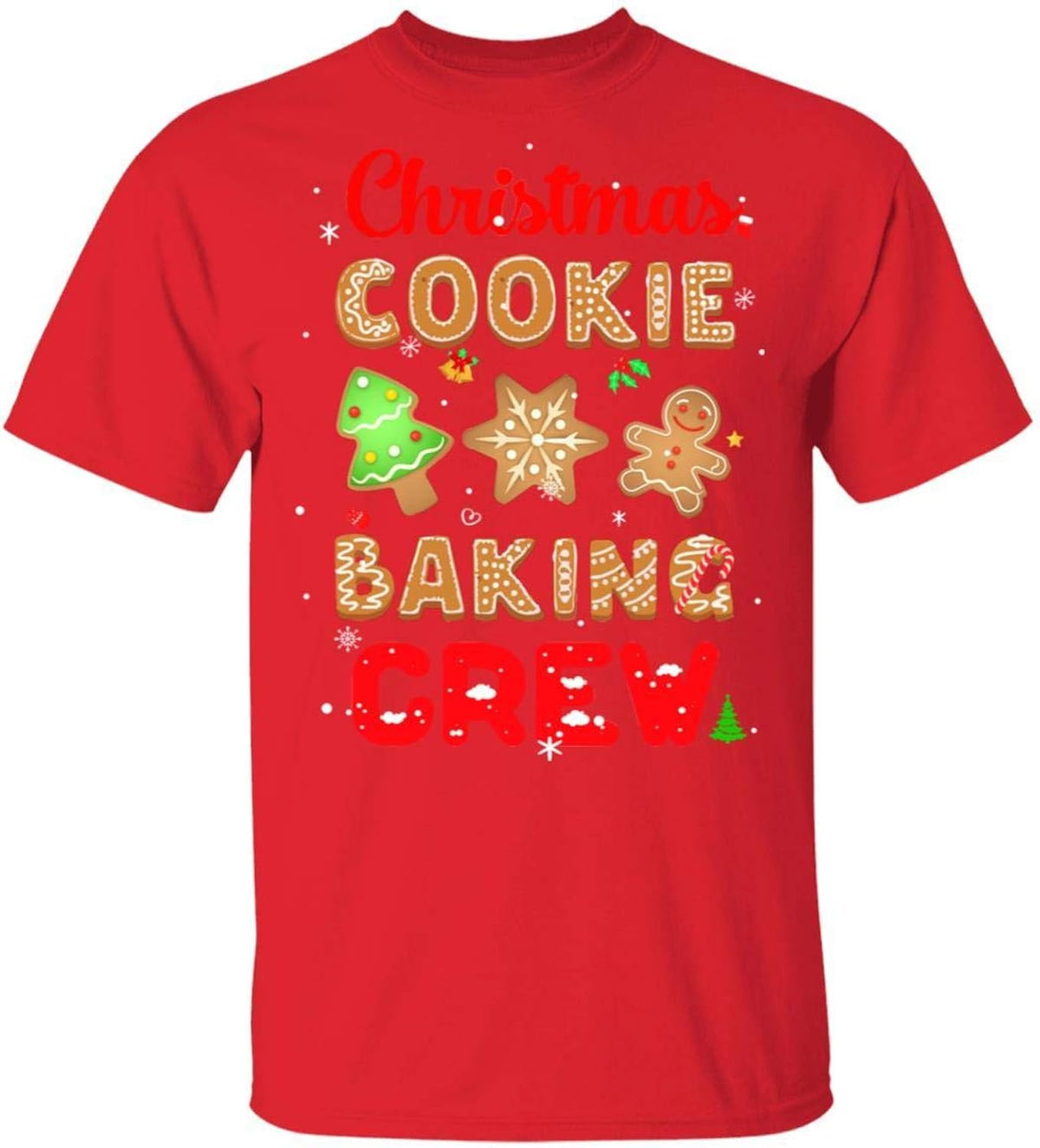 Christmas Baking Team Cookie Crew Bakers Gift Shirt Short Sleeve Tee