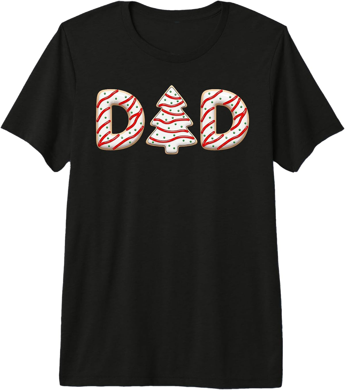 Dad Christmas Cookie Funny Holiday Family Matching Xmas Premium Tri-Blend T-Shirt