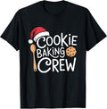 Matching Christmas Pajamas for Family Cookie Baking Crew T-Shirt