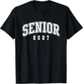Class of 2027 Senior Year College School Graduation Grad 27 T-Shirt