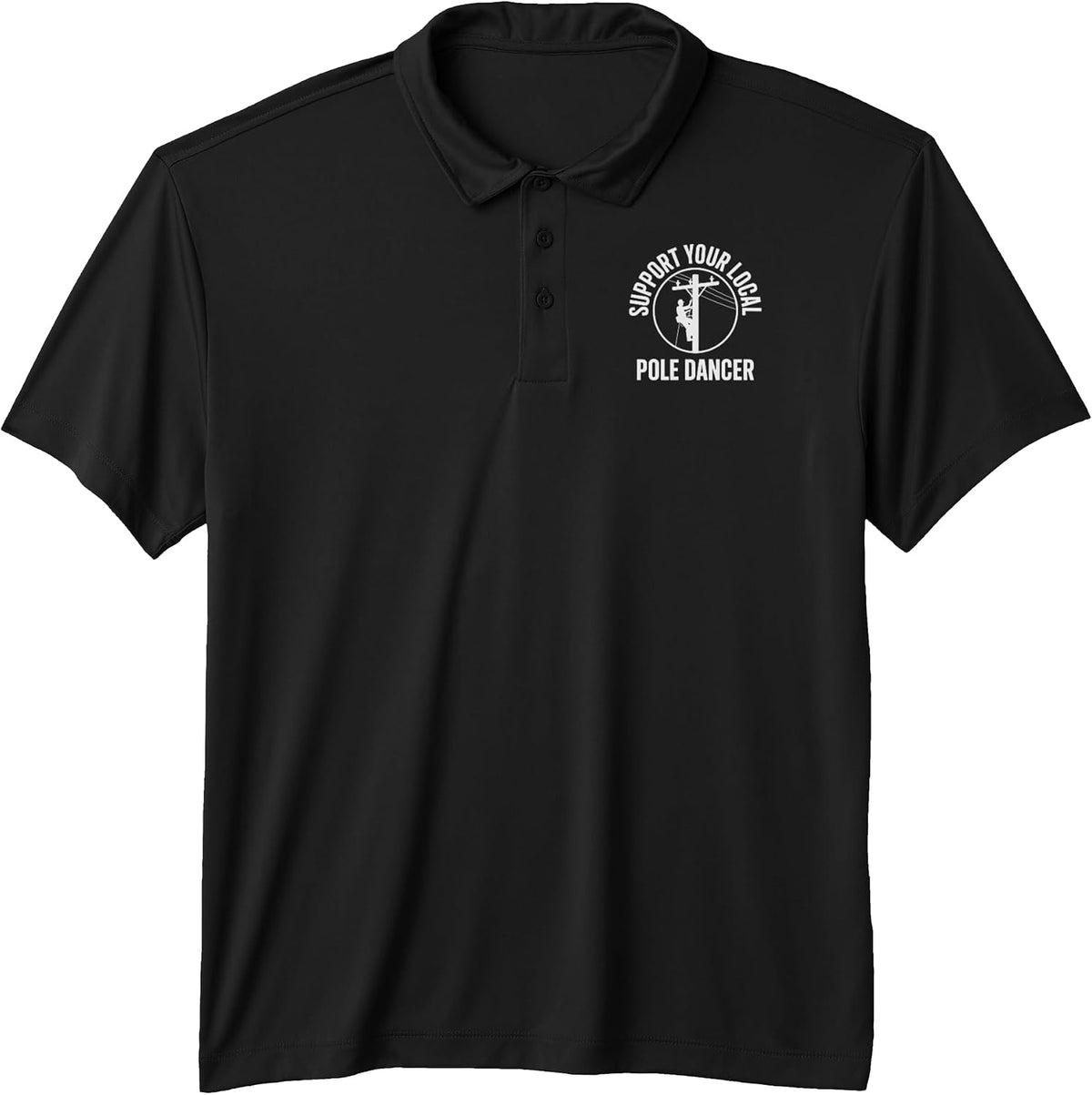 Funny Lineman Art for Men Boys Linemen Electrician Lineman Performance Polo Shirt