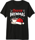 Merry Brewmas Funny Coffee Lover Christmas Premium Tri-Blend T-Shirt