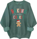 Baking A Little Cookie Sweatshirt Christmas Pregnancy Announcement Hoodie