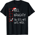 Nice Naughty List Funny Christmas