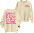 in My Girl Mom Era Sweatshirt Mama Sweatshirt Mom Life Letter Printed Shirt Casual Long Sleeve Pullover Mama Gifts Tops