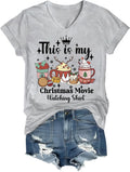 This is My Christmas Movie Watching Shirt Funny Merry Christmas T-Shirt