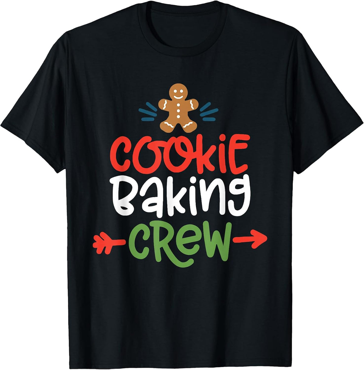 Merry Christmas Cookie Baking Crew Xmas Tee