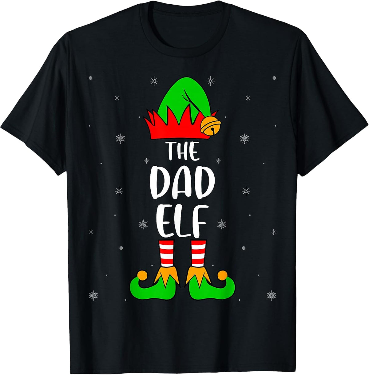 The Dad Elf - Christmas Father Xmas Holiday T-Shirt