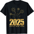 Happy New Year 2025 Family Matching Fireworks New Year Eve T-Shirt