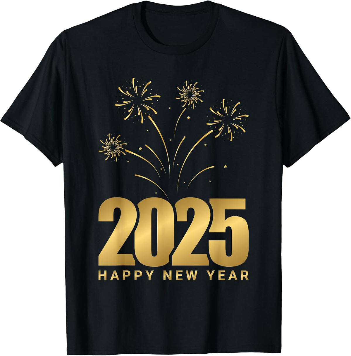 Happy New Year 2025 Family Matching Fireworks New Year Eve T-Shirt