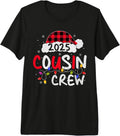Cousin Crew 2025 Christmas Family Santa Adults Kids Xmas Premium Tri-Blend T-Shirt