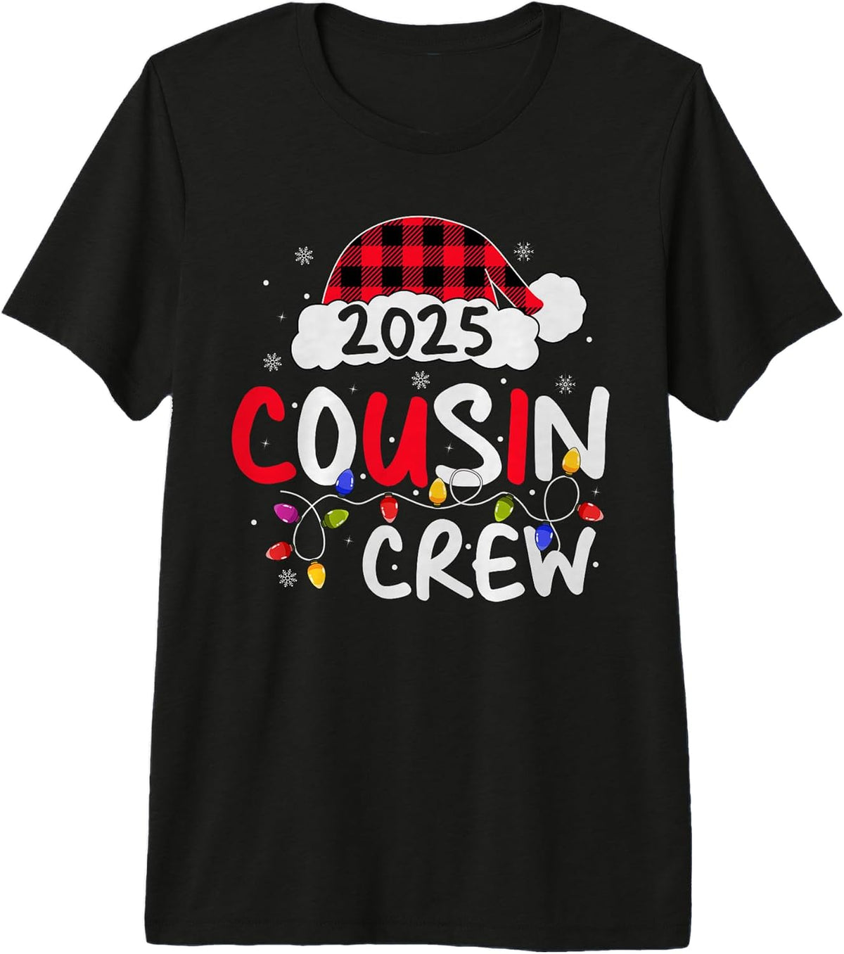 Cousin Crew 2025 Christmas Family Santa Adults Kids Xmas Premium Tri-Blend T-Shirt