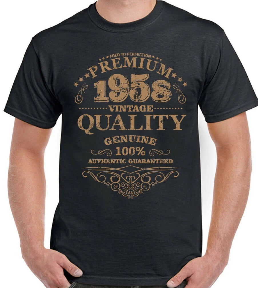68th Birthday 1958 Mens Funny 68 Year old Present Aged To Perfection Unisex