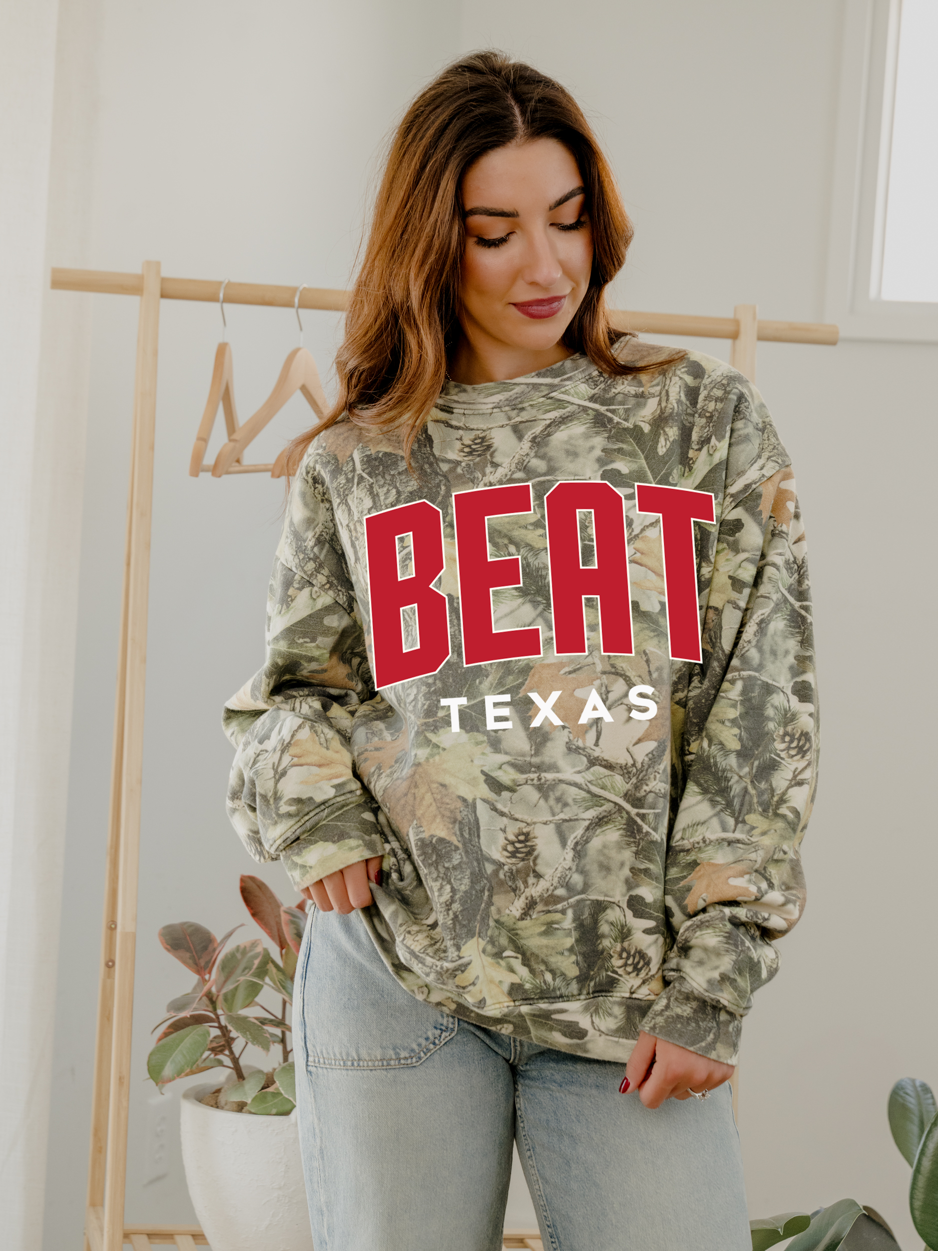 Ou Oklahoma Sooners Beat Texas Gault Camo Sweatshirt