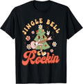 Jingle Bell Rockin Christmas Tree Music Lover Xmas Vibes T-Shirt