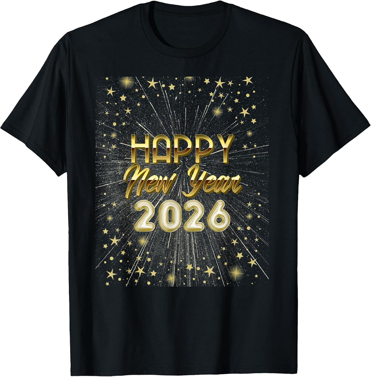 Happy New Year Confetti Firework New Year's Eve Family Group T-Shirt