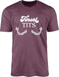 Funny Adult Christmas Couple T-Shirts - Festive Humor Holiday Ornaments & Tinsel Graphic Tees