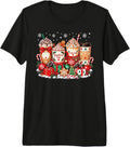 Christmas Coffee Gingerbread Latte Cups Xmas Holiday Women Premium Tri-Blend T-Shirt