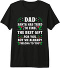 Christmas Shirt For Dad Xmas Daddy Father Christmas Dad Premium Tri-blend T-Shirt