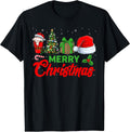 Merry Christmas Coffee Santa Hat Christmas Tree Xmas Squad T-Shirt