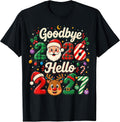 New Year 2027 Goodbye 2026 Hello Christmas Family Matching T-Shirt