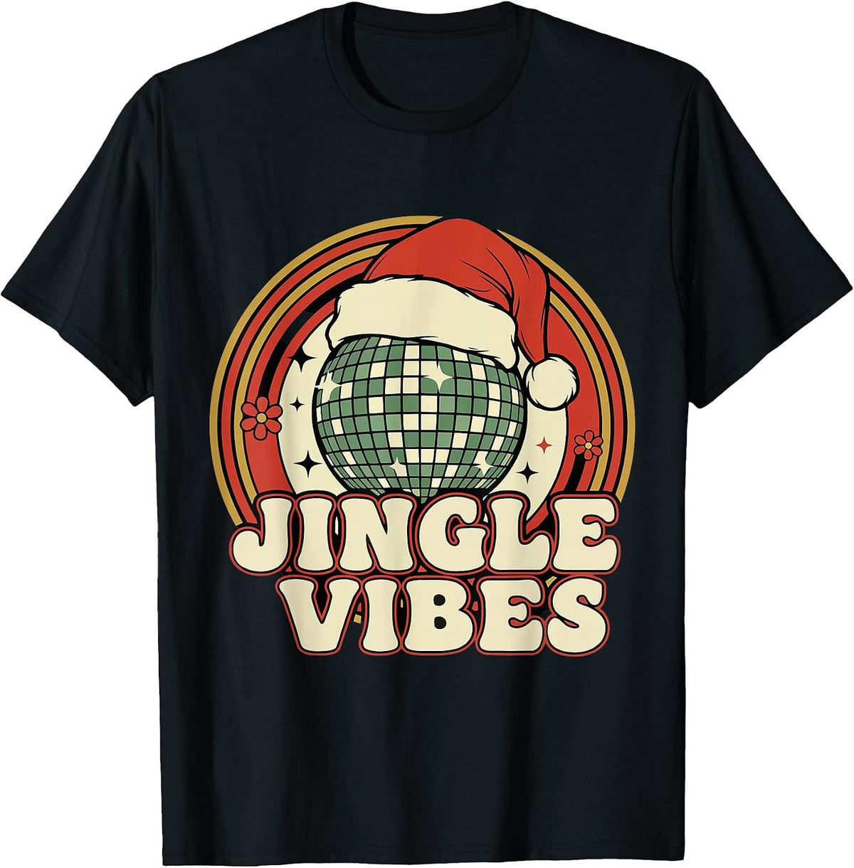 Jingle Vibes Christmas Holiday Festive Season Cheerful T-Shirt