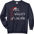 Nice Naughty Lineman Christmas