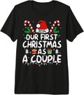 Our First Christmas As A Couple 2024 Just Married Mr and Mrs Premium Tri-blend T-Shirt