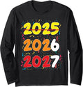 Happy New Year 2026 Coming Soon 2027 Funny 67 Meme Six Seven Long Sleeve T-Shirt