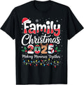 Family Christmas 2025 Matching Outfit Xmas Squad Santa T-Shirt
