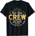 New Year Crew 2025 Bringing in The New Year Together Family T-Shirt