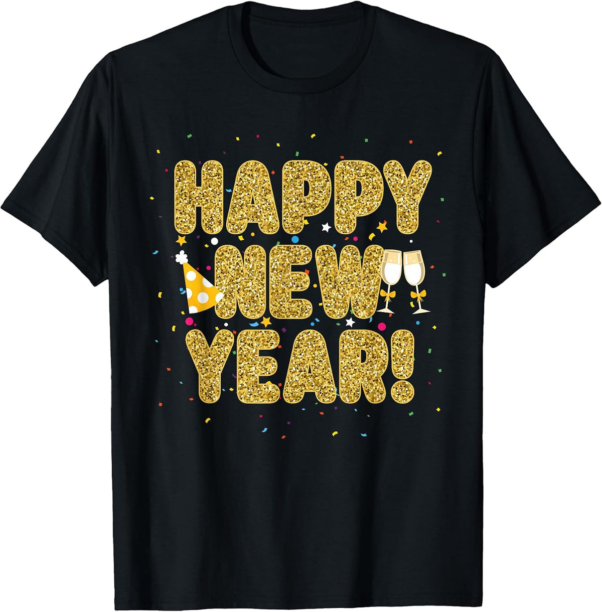 Happy New Year Matching Family Fireworks New Years Eve Party T-Shirt